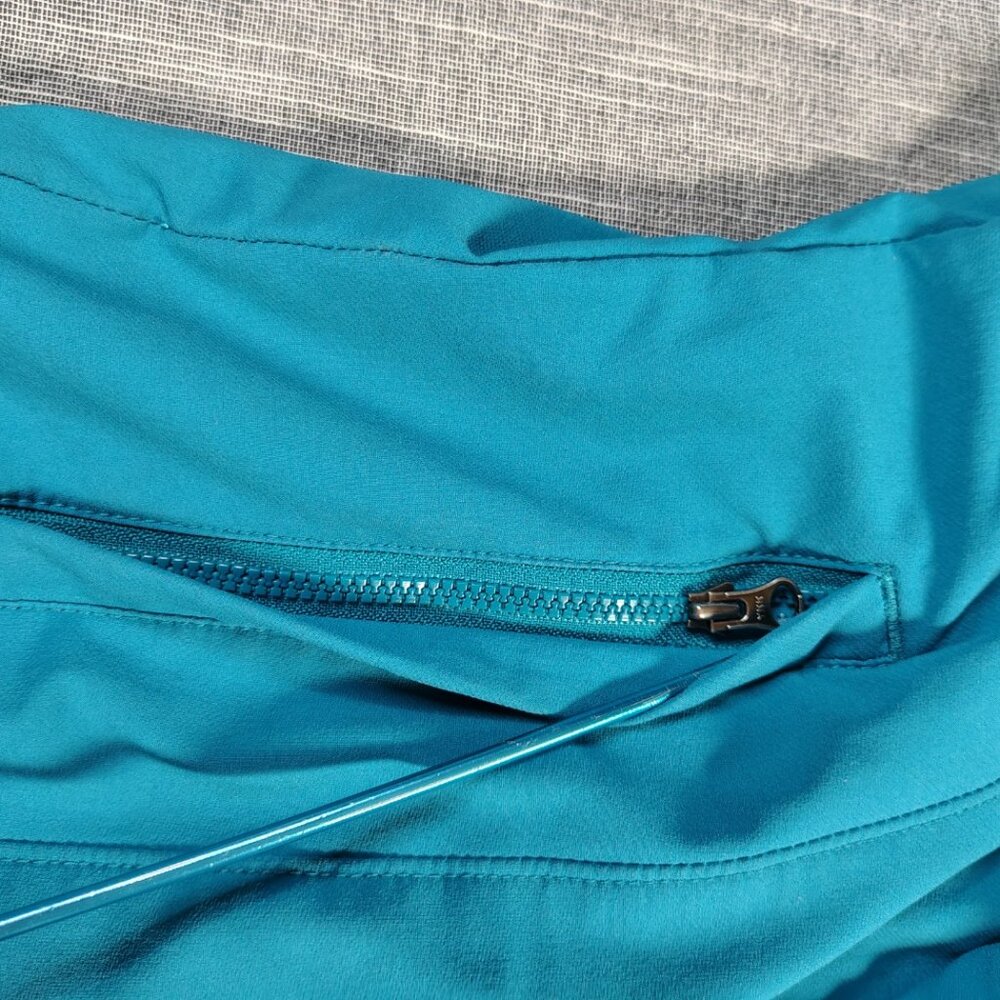 Marmot Teal Blue Hooded Bomber Jacket - Picture 10 of 14
